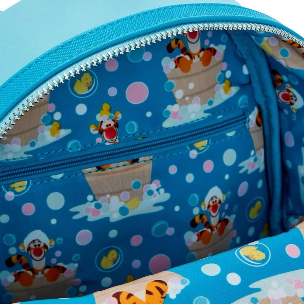 Loungefly Disney Winnie the Pooh Tigger Bathtime Bath Bubbles Duck Mini Backpack